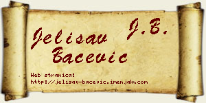 Jelisav Bačević vizit kartica